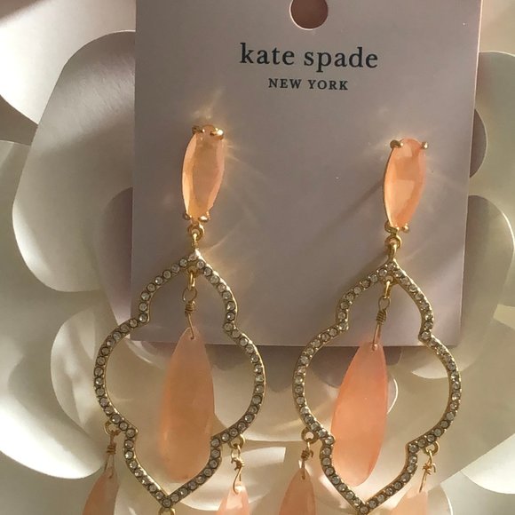 Kate Spade Lantern Gems Chandelier Earrings